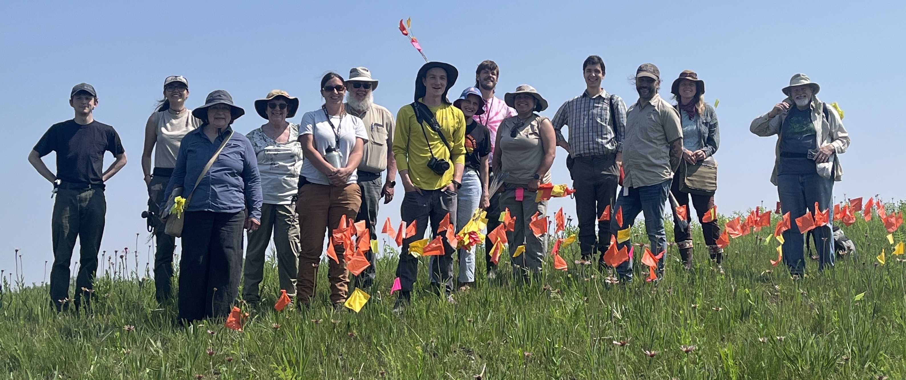The Woolly Milkweed seekers. Photo by Gretel Kiefer.